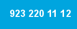 923 220 11 12